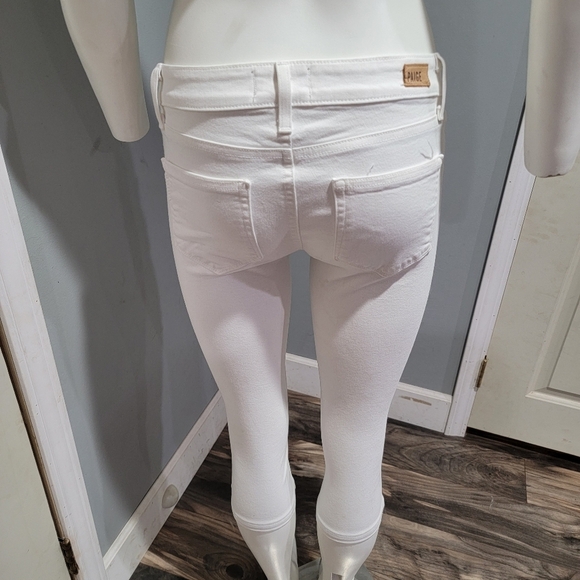 All white Paige cropped jeans - Picture 2 of 4